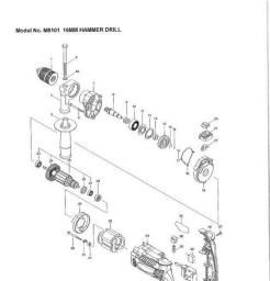 Makita M8101X spare parts