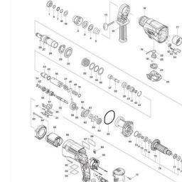 Makita M8701 spare parts