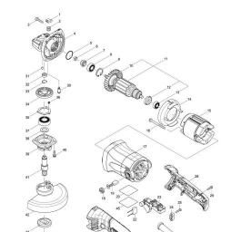 Makita M9002 spare parts