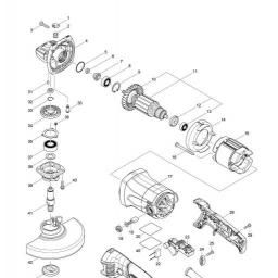 Makita M9003 spare parts