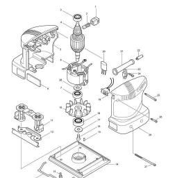 Makita M904 spare parts