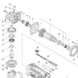 Makita M9502R spare parts
