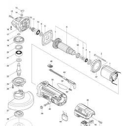 Makita M9503R spare parts
