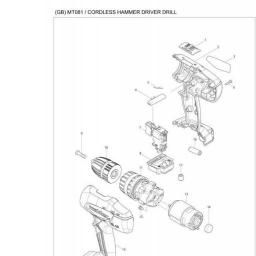 Makita MT081E spare parts