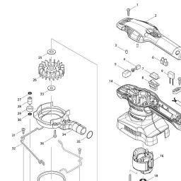 Makita MT923 spare parts
