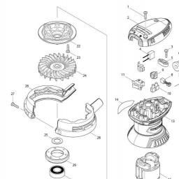 Makita MT924 spare parts