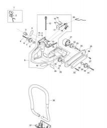 Makita PC7414 spare parts