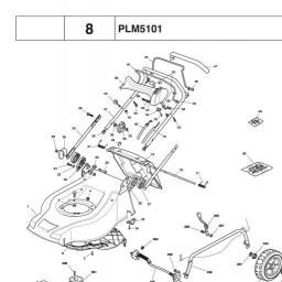 Makita PLM5101 spare parts