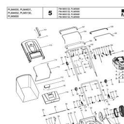 Makita PLM5600 spare parts
