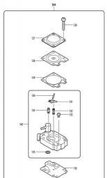 Makita PS-222TH spare parts