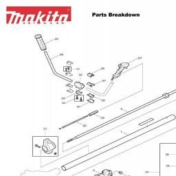 Makita RBC255 spare parts