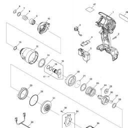 Makita TD001G spare parts
