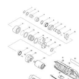 Makita TD022D spare parts