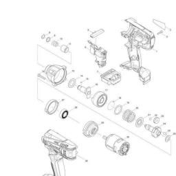 Makita TD126D spare parts