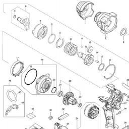 Makita TW007G spare parts