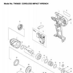 Makita TW060D spare parts