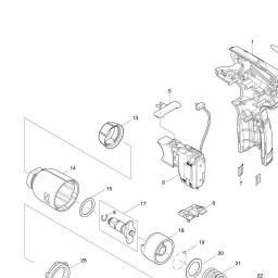 Makita TW100 spare parts