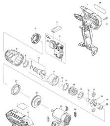 Makita TW141DWAE spare parts