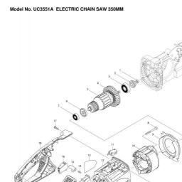 Makita UC3551A spare parts