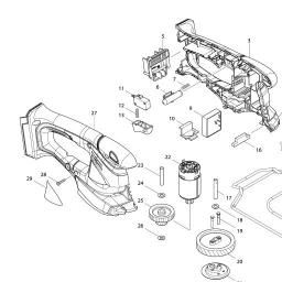Makita UH522D spare parts
