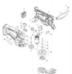 Makita UM603D spare parts