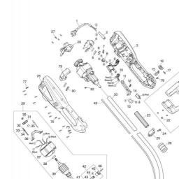 Makita UR3501 spare parts