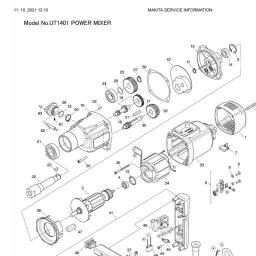 Makita UT1401 spare parts