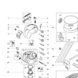 Makita VC2012L spare parts