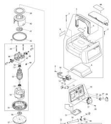 Makita VC2510L spare parts
