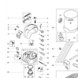 Makita VC3011L spare parts