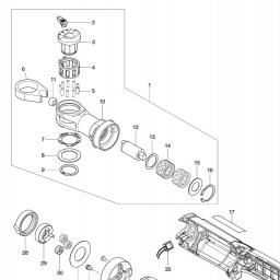 Makita WR100D spare parts