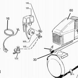 Metabo 001002518410 K 250/8/40 W COMPRESSOR spare parts
