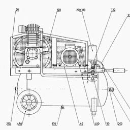 Metabo 001003501510 LP 350/10/50 W COMPRESSOR spare parts