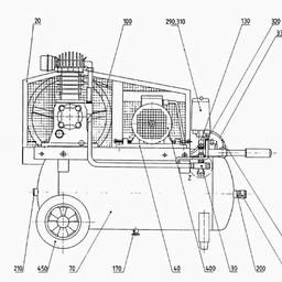 Metabo 001005018910 LP 501/10/90 DF COMPRESSOR spare parts