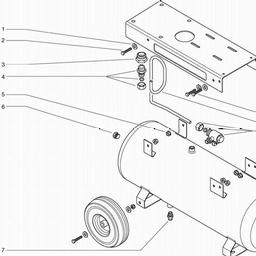 Metabo 001005600410 MEGA 500 D COMPRESSOR spare parts