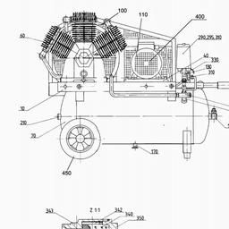 Metabo 001006005210 LPW 601/11/350 D COMPRESSOR spare parts