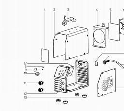 Metabo 002101400010 E 140 SP WELDING TRANSFORMER spare parts