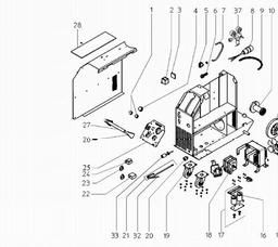 Metabo 002103165010 MIG/MAG 165 SP MIG/MAG WELDING MACHINE spare parts