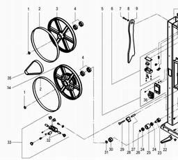 Metabo 009031700010 BAS 317 PRECISION BANDSAW spare parts