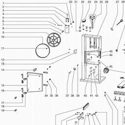 Metabo 009043160910 BAS 316 G WNB BANDSAW spare parts