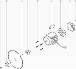 Metabo 010001122010 2,50 WNB MOTOR, CIRCULAR SAW BENCH spare parts