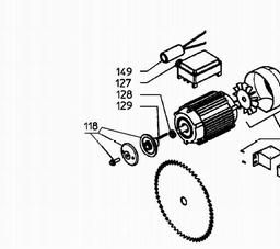 Metabo 010001122010 2,50 WNB MOTOR, CIRCULAR SAW BENCH spare parts