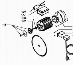 Metabo 010001122010 2,50 WNB MOTOR, CIRCULAR SAW BENCH spare parts