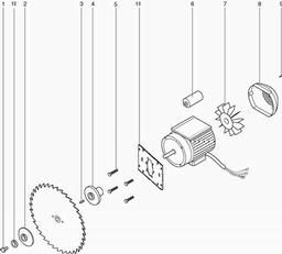 Metabo 010001312611 3,10 WNB MOTOR, CIRCULAR SAW BENCH spare parts