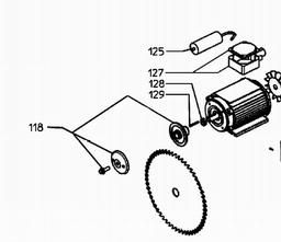 Metabo 010001312611 3,10 WNB MOTOR, CIRCULAR SAW BENCH spare parts
