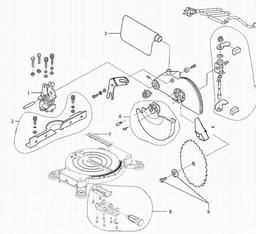 Metabo 010210000010 KS 210 C MITRE SAW spare parts