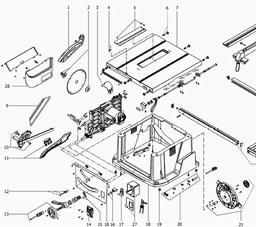 Metabo 010250200010 TS 250 CIRCULAR SAW spare parts