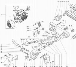 Metabo 010250501810 KGT 501 MITRE SAW spare parts