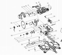 Metabo 010255010010 KGS 255 PLUS CROSSCUT & MITRE SAW spare parts
