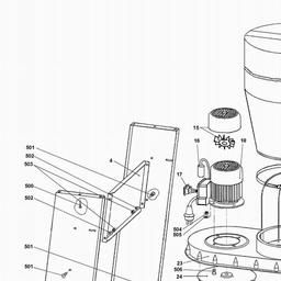Metabo 013001100410 SPA 1101 DUST COLLECTOR spare parts